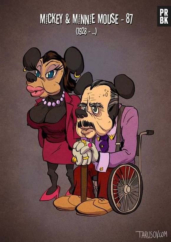 Mickey e Minnie ainda estão juntos depois de tantos anos juntos! Veja como seriam outros personagens da idade real!