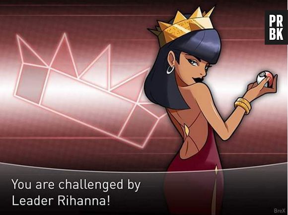 Rihanna seria uma poderosa líder de ginásio Pokémon do tipo Terra. Já imaginou batalhar com ela?