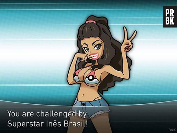 Até a Inês Brasil, do hit "Make Love", ganhou a sua versão nos jogos Pokémon para o Nintendo 3DS