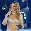Fernanda Lima usou um collant todo trabalhada na pedraria a lá estilo Beyoncé