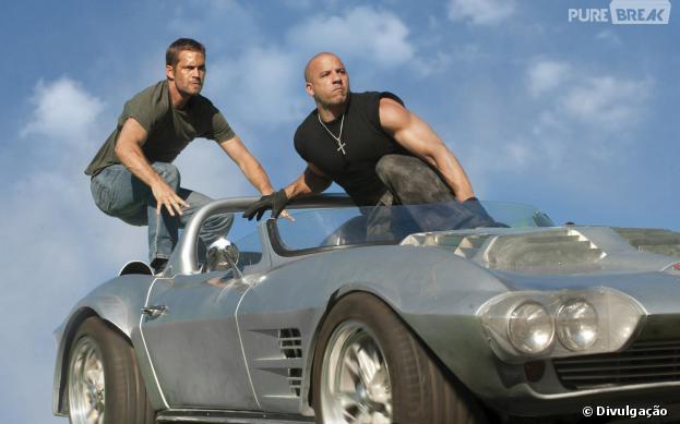 Paul Walker e Vin Diesel estrelam franquia "Velozes e Furiosos"