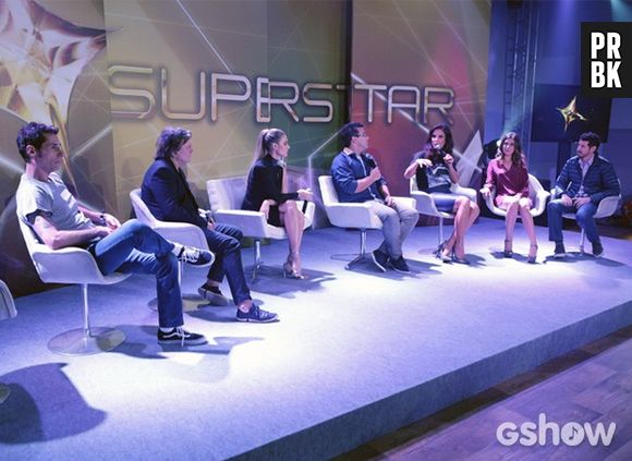 Apresentadores e Jurados do reality musical "SuperStar" em coletiva apresentando novo programa da Globo!