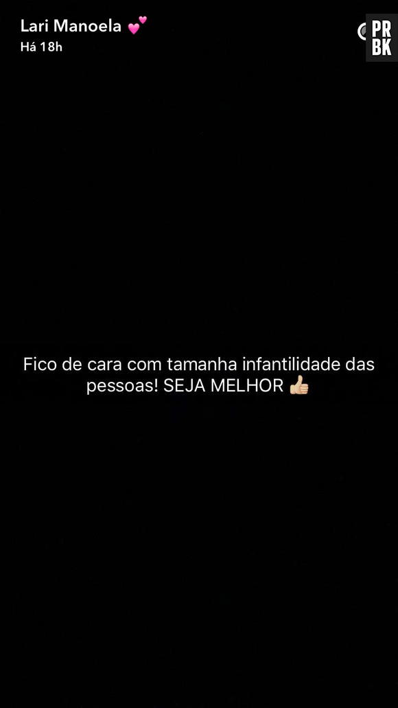 Larissa Manoela, de "Cúmplices de um Resgate, manda indireta para ex-namorado, Thomaz Costa