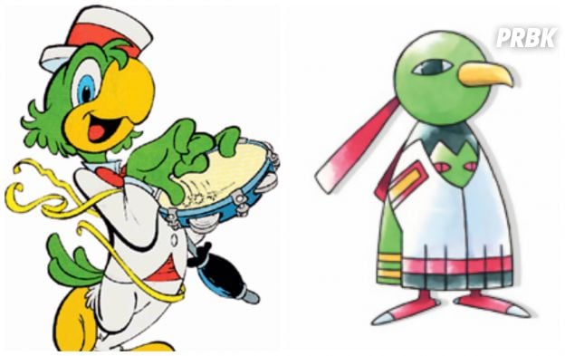 O Zé Carioca, que tem super cara de brasileiro, poderia ficar no lugar do pokemón Xatu