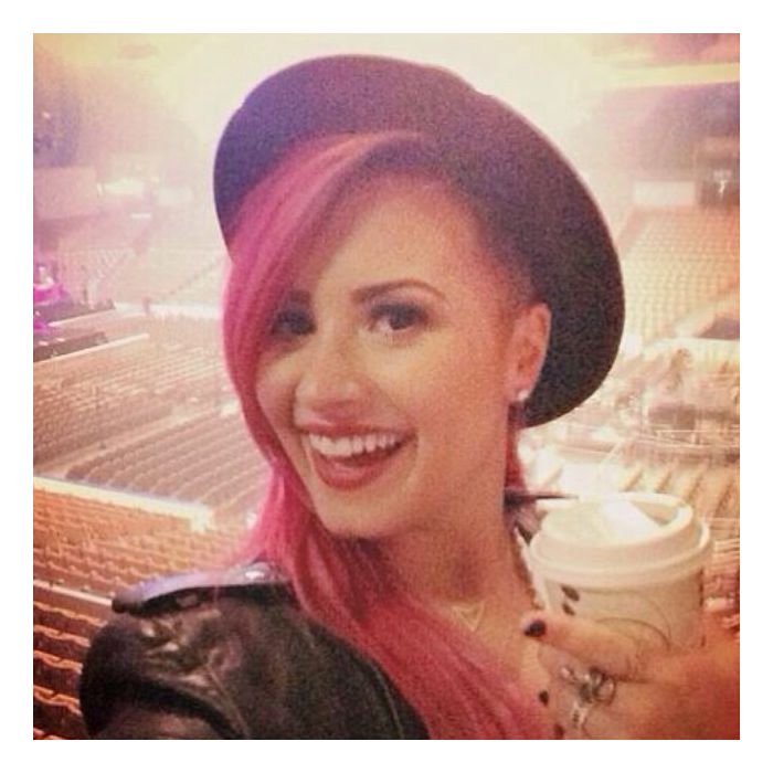 A atriz e cantora Demi Lovato também já usou um chapéu. Usaria o dela?!