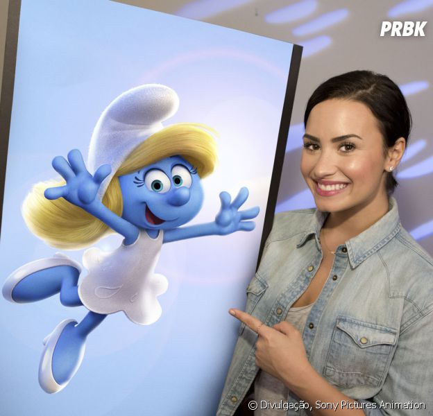 Demi Lovato dubla a Smurfette, em "Os Smurfs e a Vida Perdida"