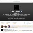  O perfil de Demi Lovato no Teitter ficou todo preto 