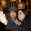 O ator da série "The Vampire Diaries", Ian Somerhalder, deu um show de simpatia com os fãs brasileiros