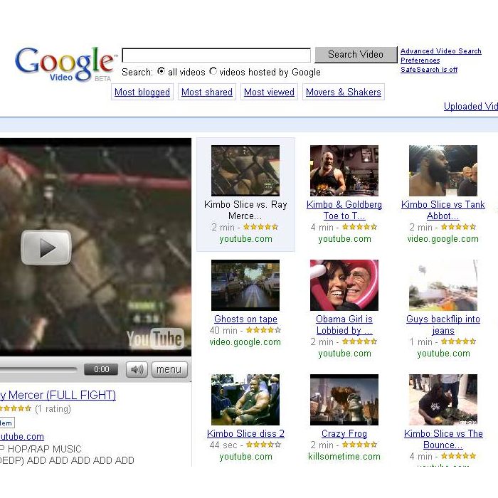  Google Video também tentou entrar no aluguel online de vídeos 
