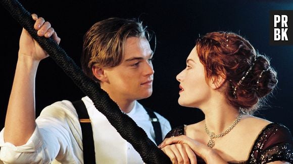 Leonardo DiCaprio e Kate Winslet estrelam "Titanic"