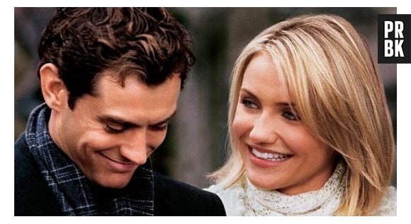 Jude Law e Cameron Diaz em cena de "O Amor Não Tira Férias"