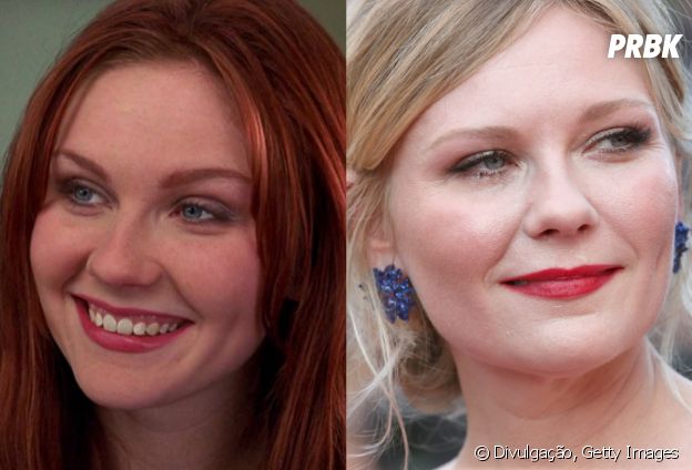 Antes e depois do elenco do primeiro "Homem Aranha": Kirsten Dunst