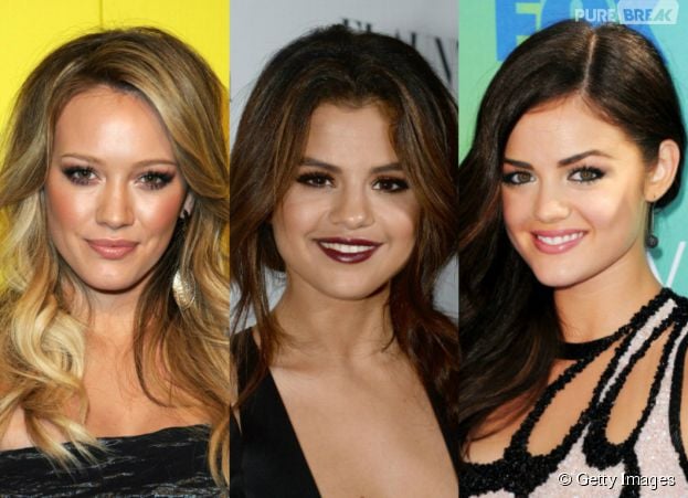 Hilary Duff, Selena Gomez e Lucy Hale como meninas que precisavam aumentar a autoestima