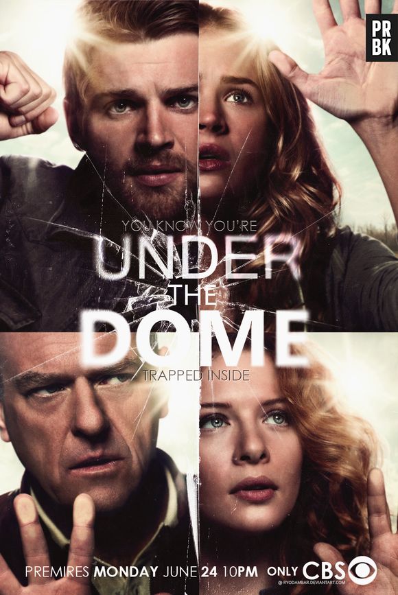 Os protagonistas de "Under The Dome" são Dale 'Barbie' Bárbara (Mike Vogel), Angie McAlister (Britt Robertson), James 'Big Jim' Rennie (Dean Norris) e Julia Shumway (Rachelle Lefevre)
