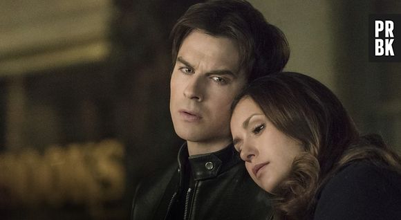 Em "The Vampire Diaries": Damon (Ian Somerhalder) e Elena (Nina Dobrev) também não ficam juntos na última temporada série