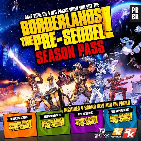 Detalhes sore o Season Pass de "Borderlands: The Pre-Sequel"