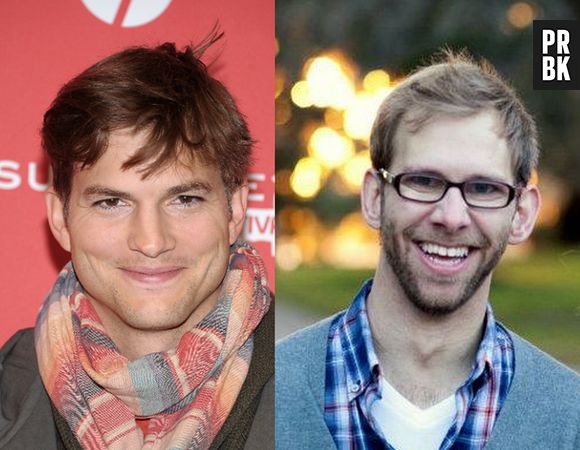 Ashton Kutcher e seu irmão gêmeo, Michael