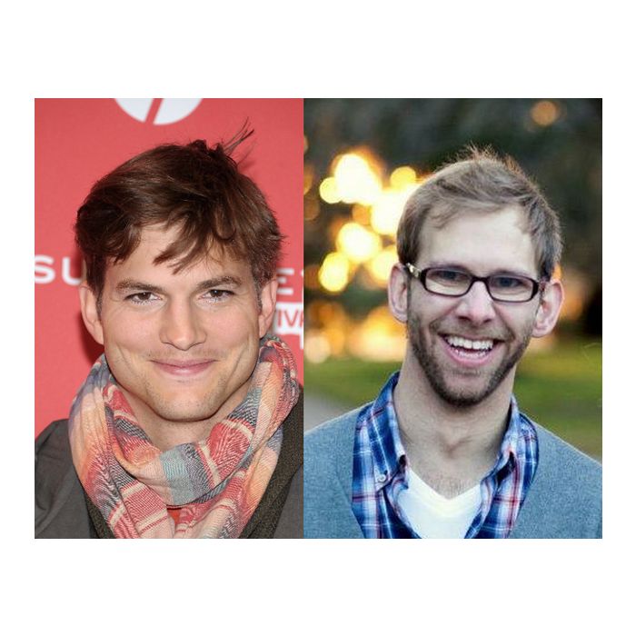 Ashton Kutcher e seu irmão gêmeo, Michael