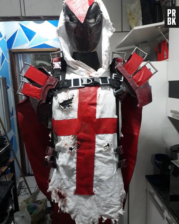 Rolou fantasia do Azrael, do game "Batman Arkham Knight", que levou o segundo lugar na competição