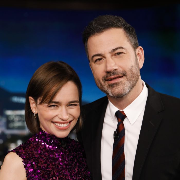 Emilia Clarke, de &quot;Game of Thrones&quot;, participou do programa do Jimmy Kimmel