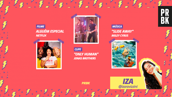 Viciei do Purebreak: Iza indicou o filme "Alguém Especial", Miley Cyrus e Jonas Brothers