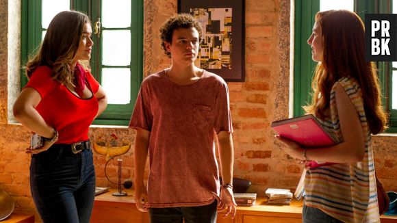 Em "Ela Disse, Ele Disse": Julia (Maisa) vai perturbar a vida de Rosa (Duda Matte) e Léo (Marcus Bessa)