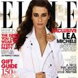 Lea Michele estampa a capa de dezembro da revista "Elle" e posa sensual para a publicação