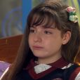 "As Aventuras de Poliana": Poliana (Sophia Valverde) reclama do bullying que anda sofrendo