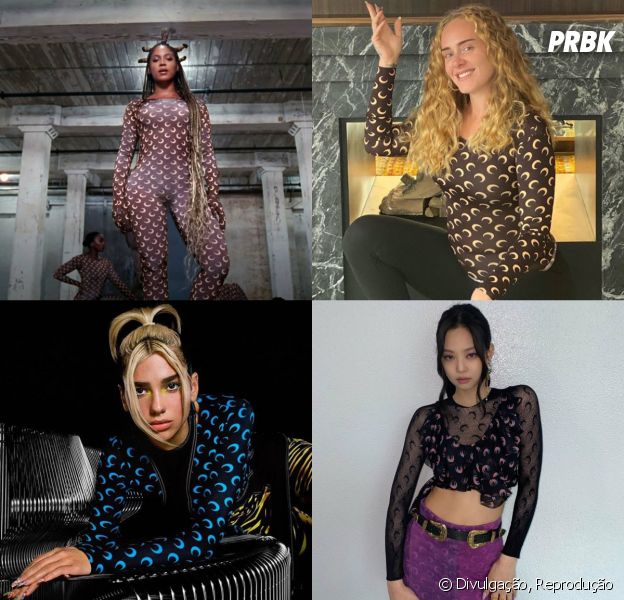 Beyoncé, Adele, Dua Lipa, Jennie e mais famosas estão usando a mesma estampa de roupa
