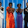 Chadwick Boseman, Danai Gurira, Lupita Nyong'o e Michael B. Jordan fizeram história em "Pantera Negra", o primeiro filme de super-herói com um protagonista e elenco negros