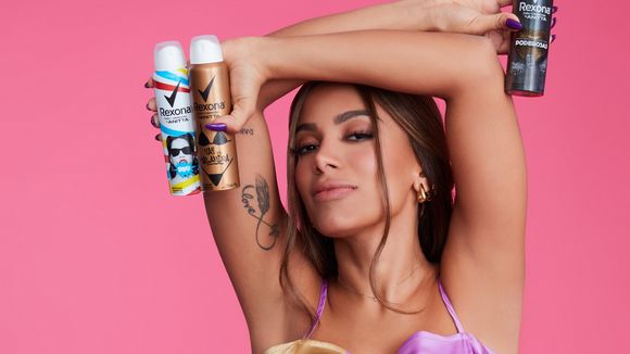 PRE-PARA! Anitta regrava "Show das Poderosas" para nova campanha da parceria com Rexona