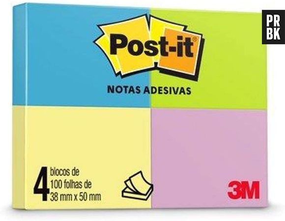 Post-it's podem ser pequenos ou grandes, mas são ótimos aliados