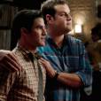  Em "Glee", Kurt (Chris Colfer) se decepciona ao ver Blaine (Darren Criss) e Karofsky (Max Adler) juntos 