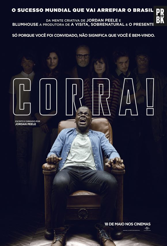 "Corra!" é um filme de terror que acompanha um jovem negro que vai conhecer os pais da namorada branca. Lá, as coisas ficam piores do que qualquer um poderia imaginar