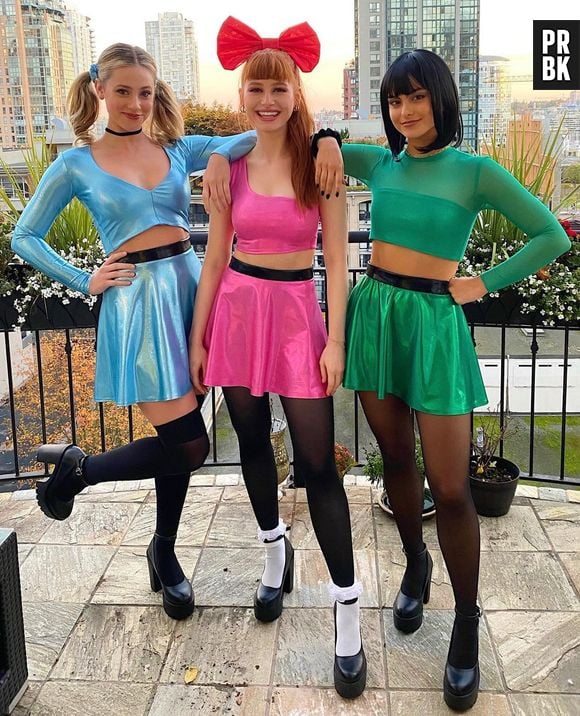 Halloween: Lili Reinhart, Madelaine Petsch e Camila Mendes, de "Riverdale", foram de "Meninas Super-Poderosas". Perfeitas!