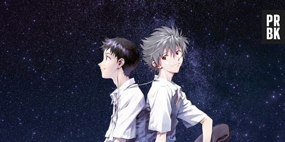 Em "Neon Genesis Evangelion",Shinji vive romances com várias meninas e um relacionamento breve com Kaworu