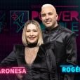 Baronesa e Rogério estarão no "Power Couple Brasil 6"