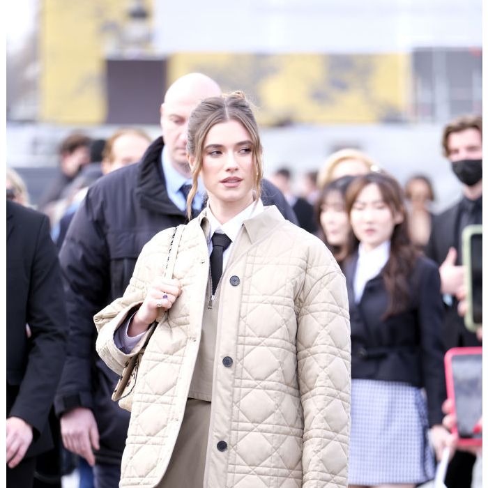 Puffer jackets com pegada colegial bombou na Semana de Moda internacional