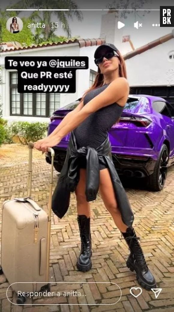 Anitta foi acusada de cópia ao posar com Lamborghini, após Melody ganhar carro de aniversário