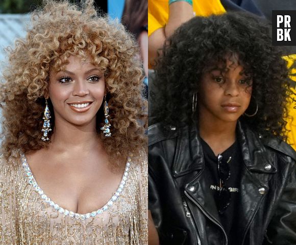 Blue Ivy atraiu olhares pela semelhança com a mãe, Beyoncé, em jogo da NBA, em junho de 2022. A filha da cantora com Jay-Z está com 10 anos