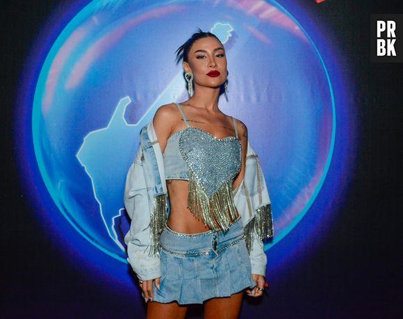 Rock in Rio: Bianca Andrade foi com peças jeans