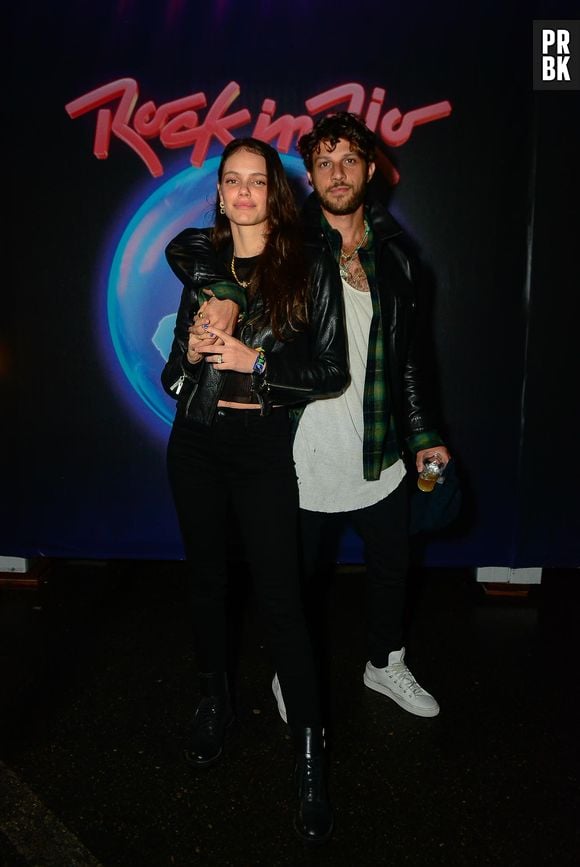 Rock in Rio: Chay Suede e Laura Neiva foram ao evento