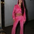 Bianca Andrade foi com look todo rosa para aniversário de Giovanna Ewbank