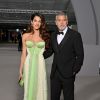 Amal Clooney e George Clooney prestigiam segundo aniversário do Academy Museum, em Los Angeles, no dia 15 de outubro de 2022