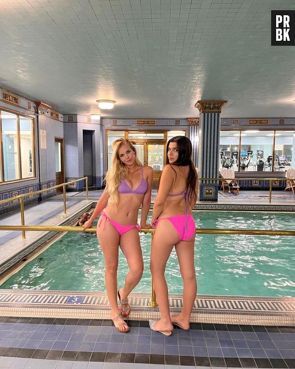 Kat Torres publica fotos com Letícia Maia em hotel e diz que fotos são de 2021