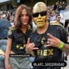 Bruna Marquezine e Xolo Maridueña torceram para Los Angeles Football Club em partida contra o Philadelphia Union, nos Estados Unidos