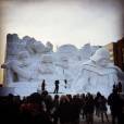  Escultura de "Star Wars" feita com 3.500 toneladas de gelo 