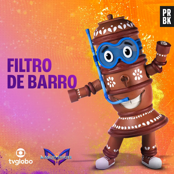 Filtro de Barro é um dos destaques da 3ª temporada do "The Masked Singer Brasil"