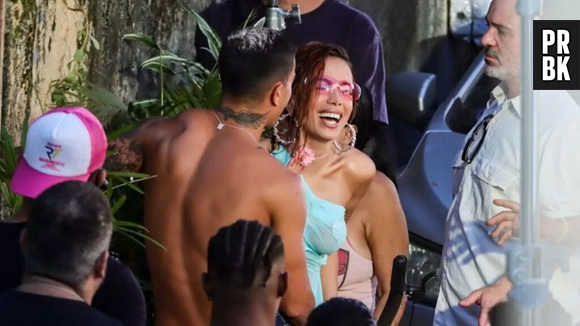 Anitta foi vista de novo com modelo Yuri Meirelles em gravação de clipe