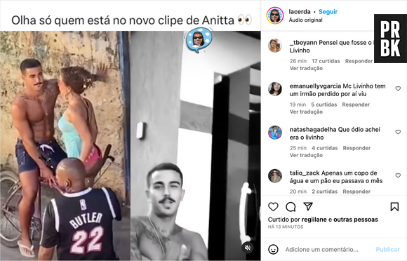 Semelhança do modelo com o cantor Livinho chamou atenção nas redes sociais